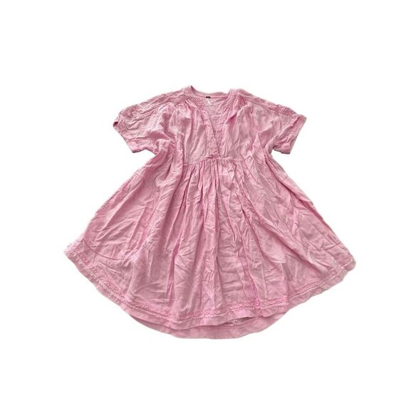 FREE PEOPLE  LINEN Tunic in Pink  Size XS - Picture 6 of 10